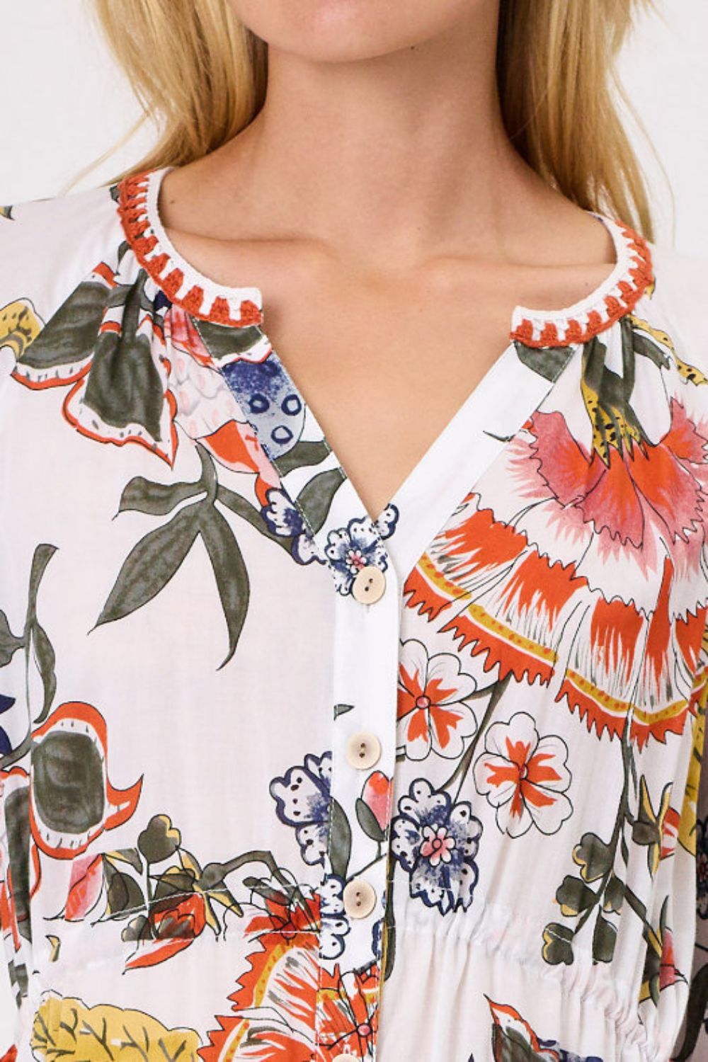 Frankie Dress | White Multi