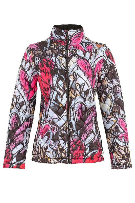 Quilted Jacket | Watermelon Heart
