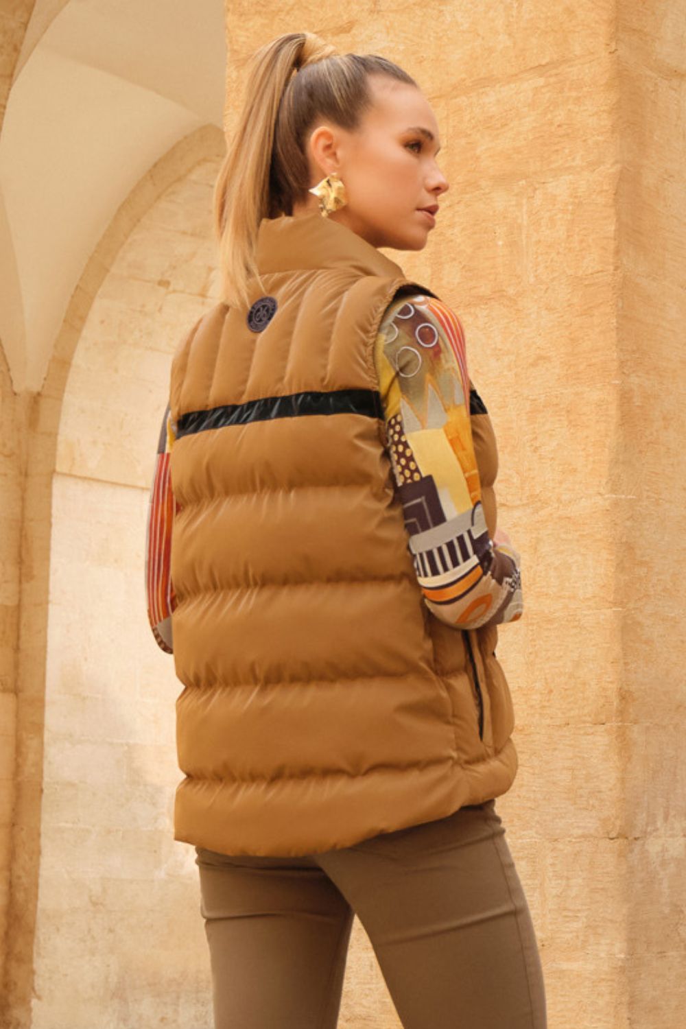 Puffer Vest | Camel