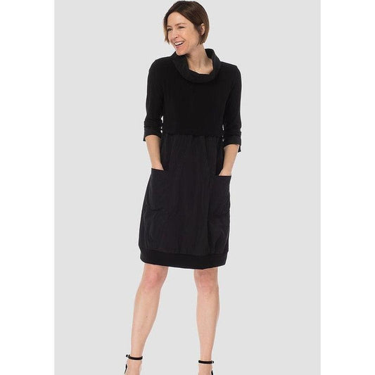 Empire Dress with Balloon skirt | Black or Navy-Joseph Ribkoff-Shop 12 Bendigo