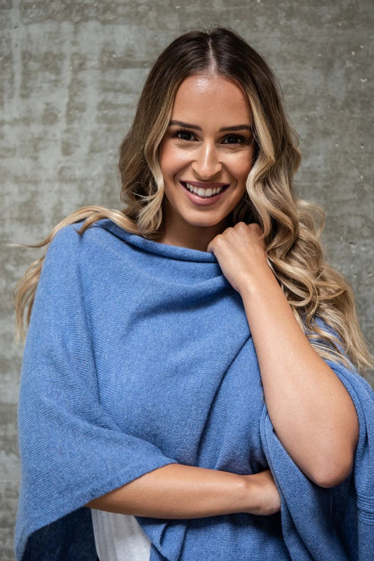 Cashmere Topper | Cornflower
