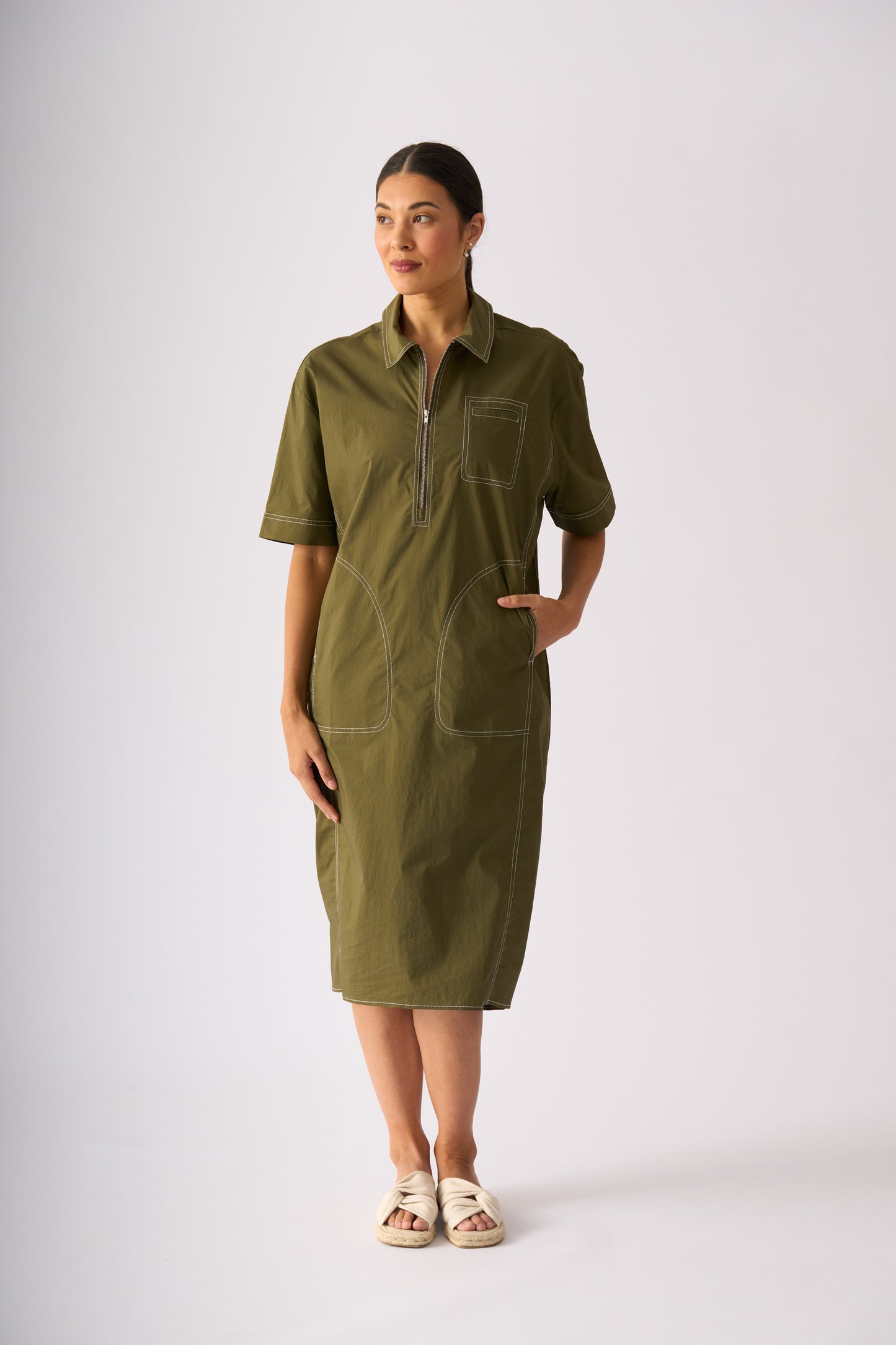 Are You Ready Dress | Olive