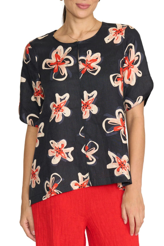 Delightful Top | Flower Doodle