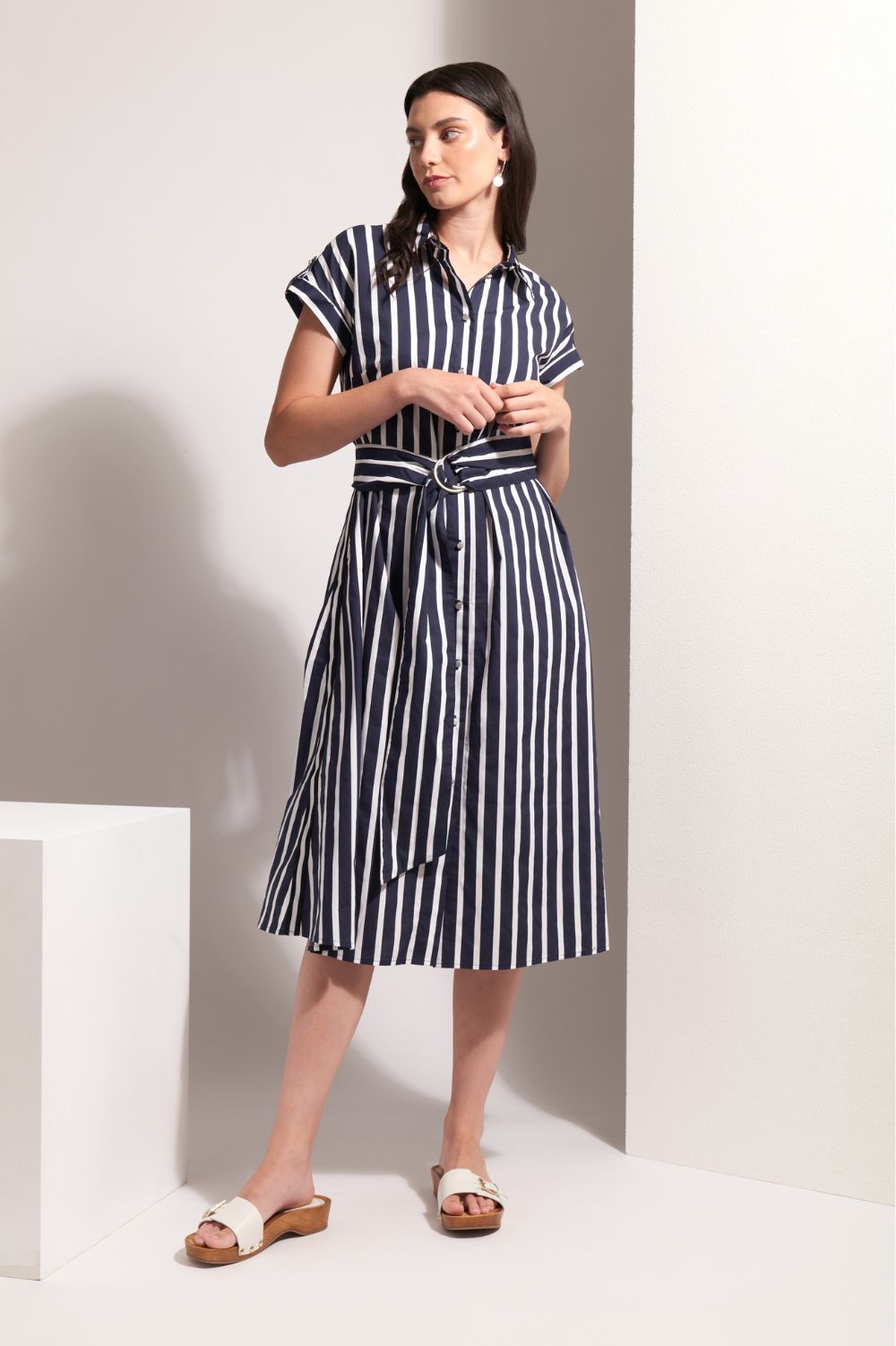 Masterclass Dress | Navy Stripe
