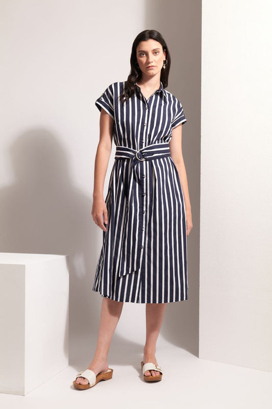 Masterclass Dress | Navy Stripe