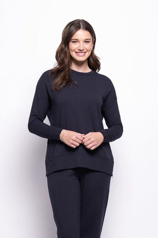Software Upgrade Zip Sweater | True Navy