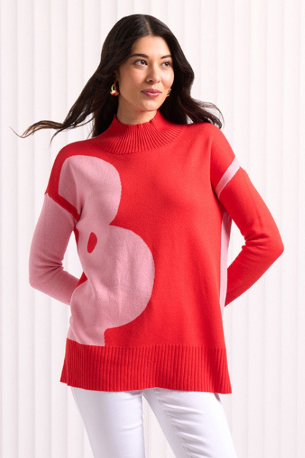 Roar-Some Sweater | Orange Flower