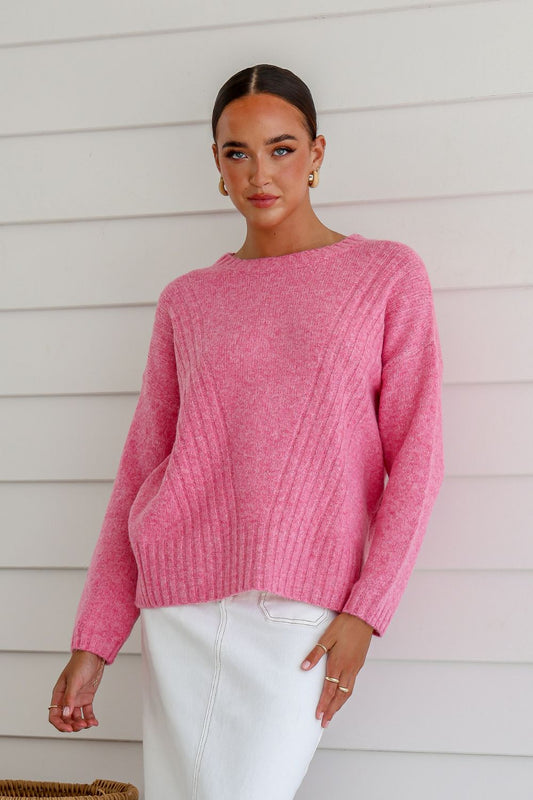 St Moritz Jumper |  Raspberry