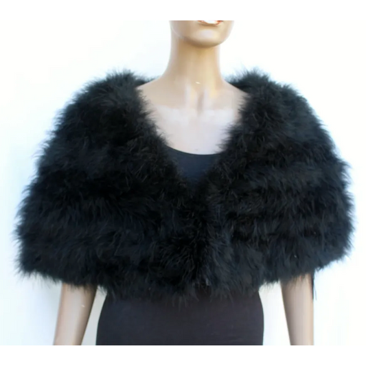 Feather Wrap | Pink, Black or Cream-Shop 12 Bendigo-Shop 12 Bendigo