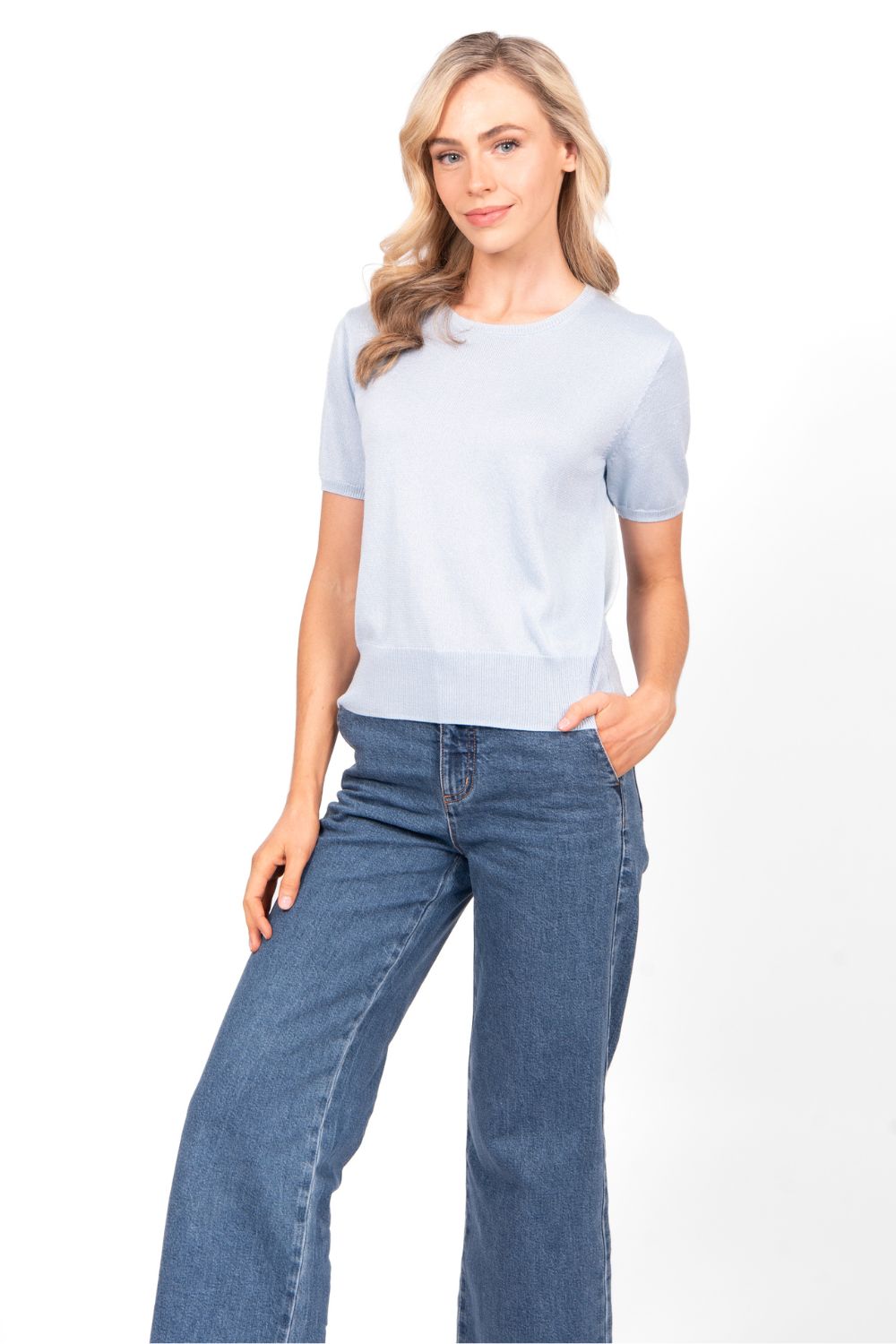 Fields Shimmer Top | Baby Blue_Shop 12