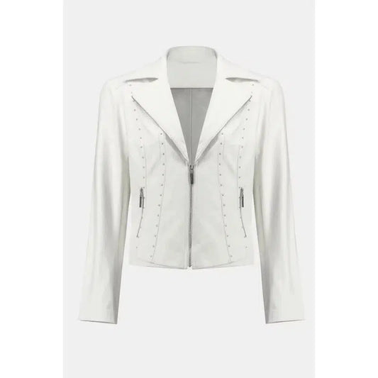 Foiled Fitted Jacket ] Vanilla-Joseph Ribkoff-Shop 12 Bendigo