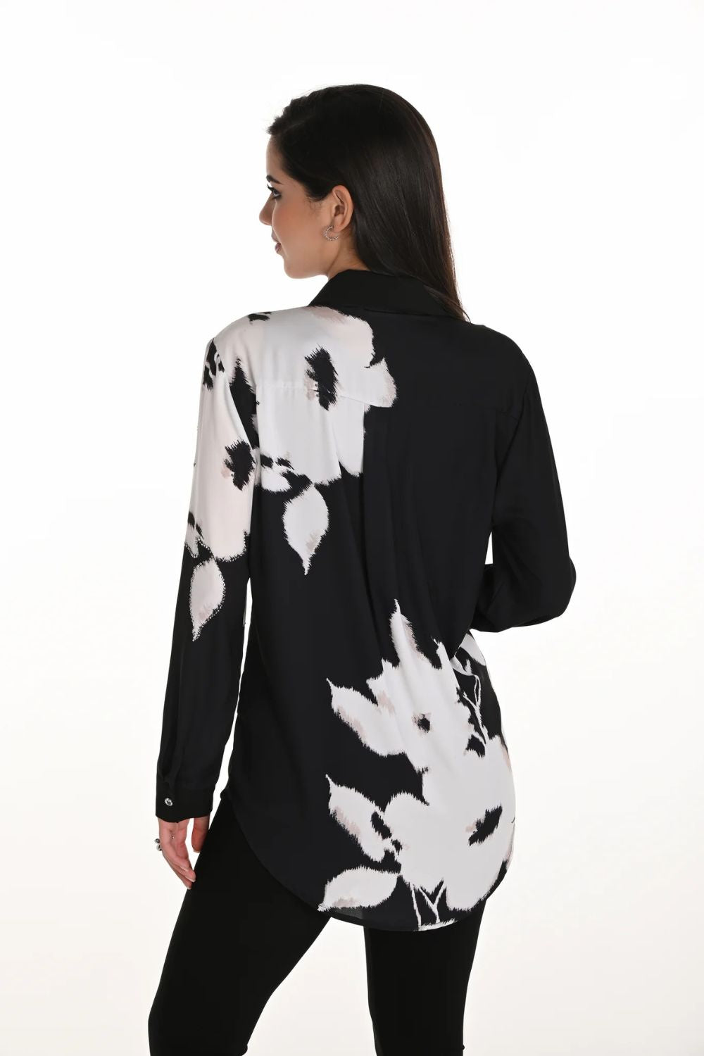 Floral Blouse | Black/Off White