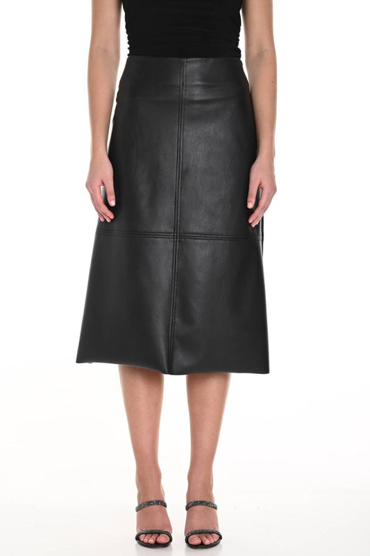 Polyurethane Skirt | Black