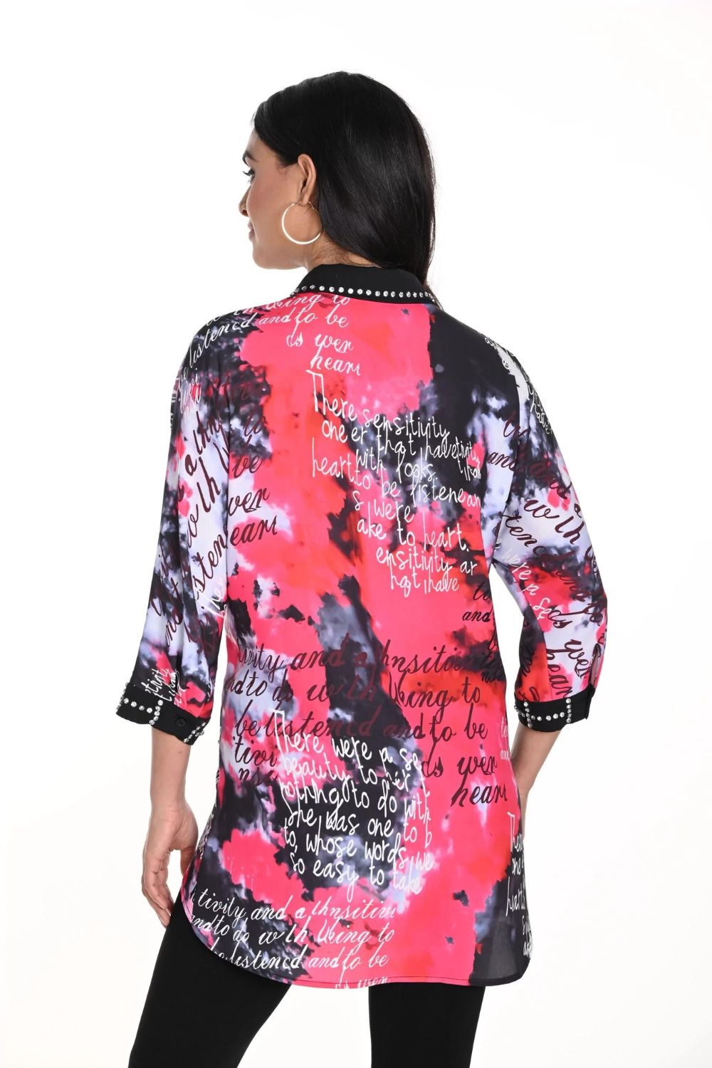 Woven Blouse | Pink/Black