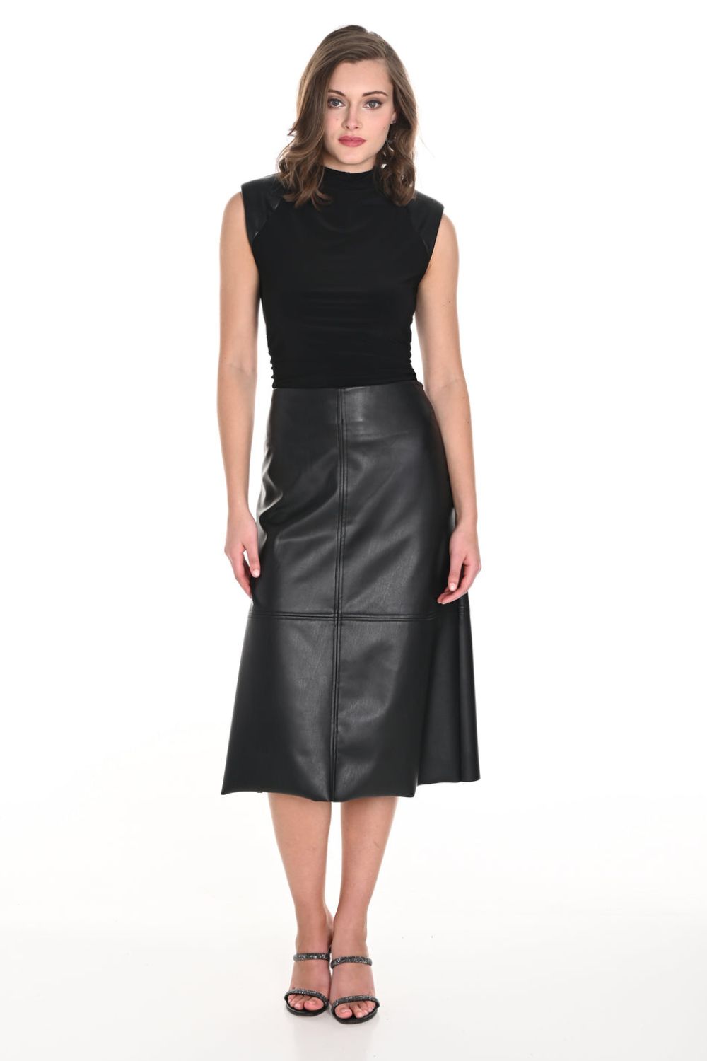 Polyurethane Skirt | Black