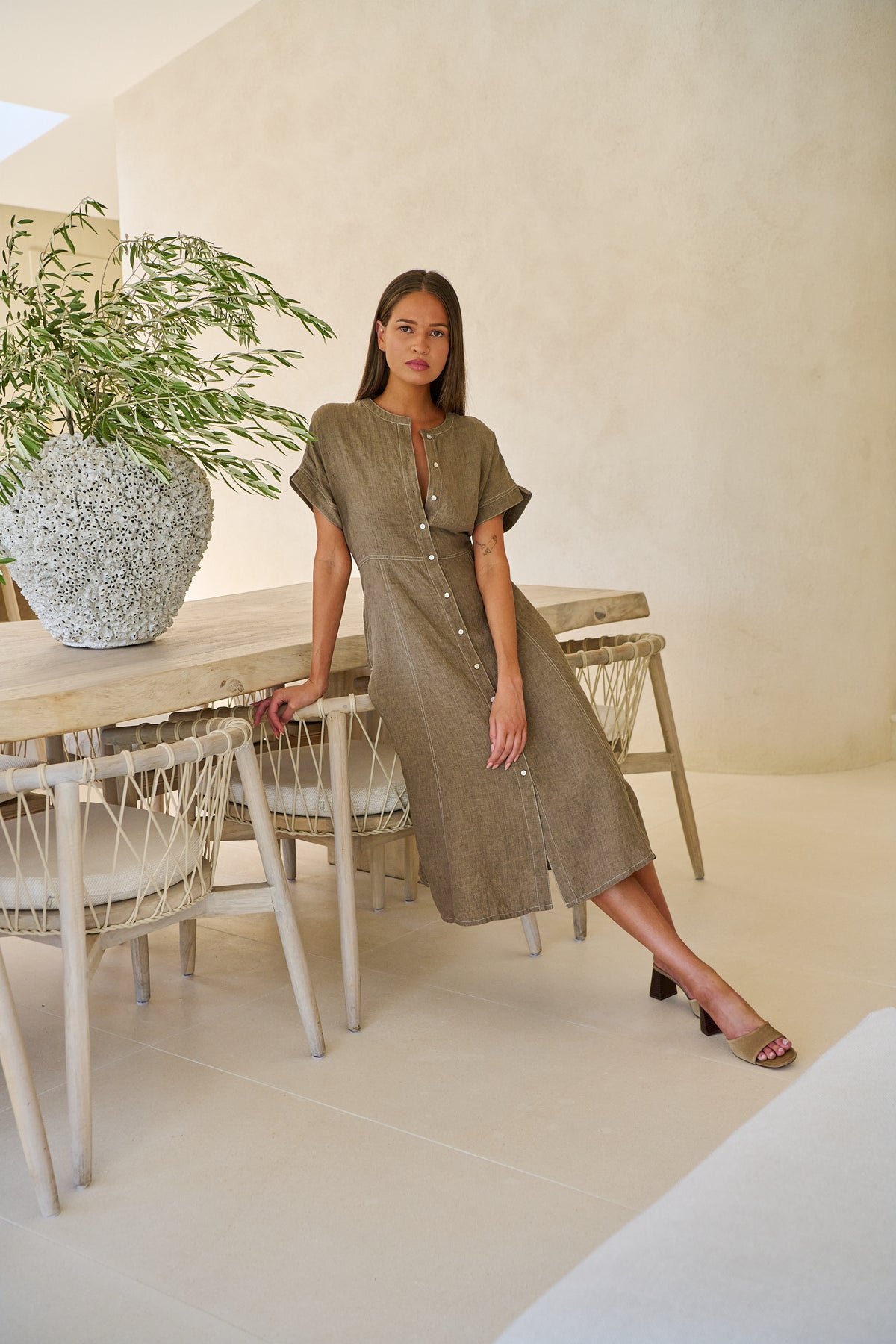 Linen Dress | Agate