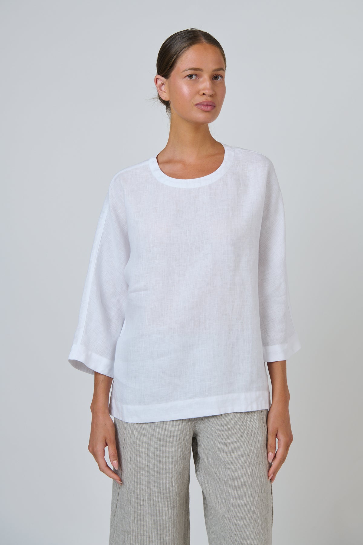 Linen Top | White