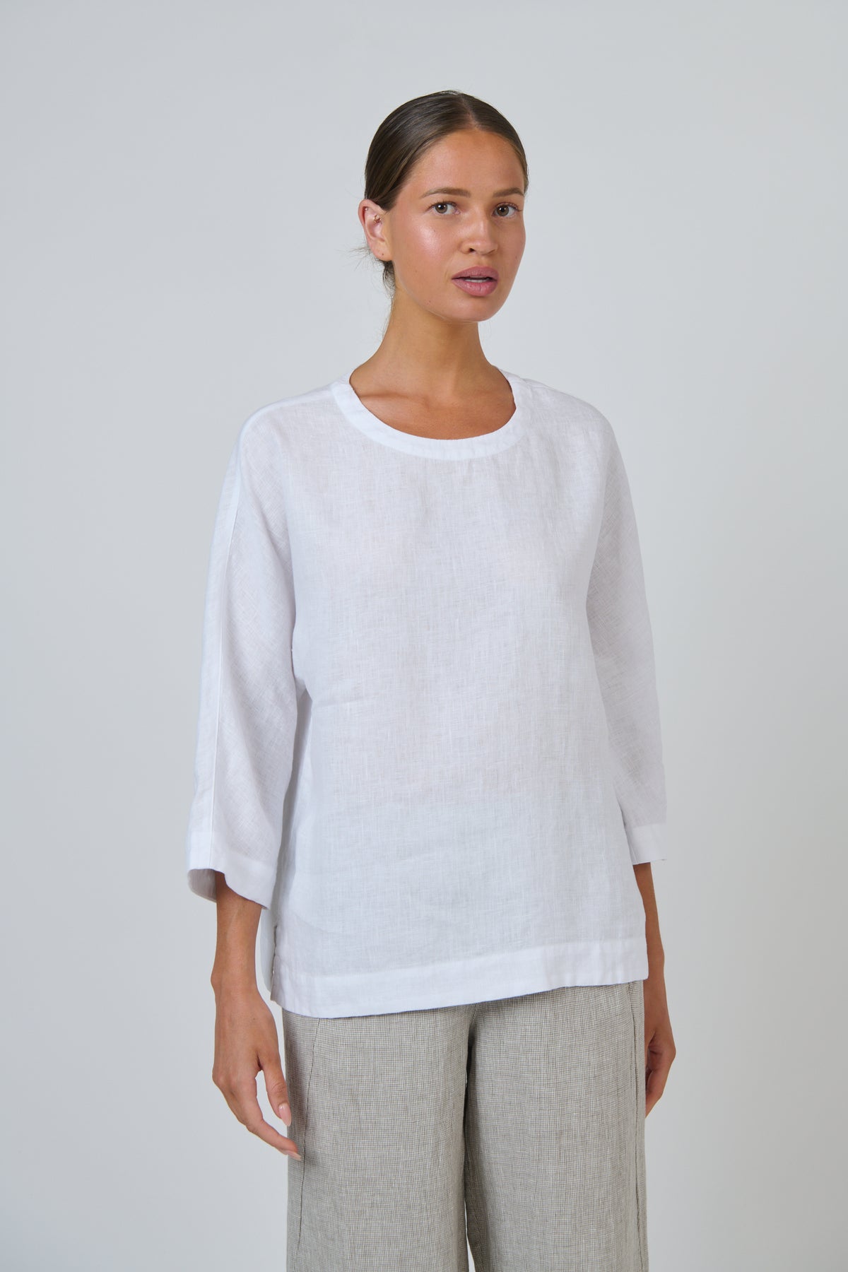 Linen Top | White