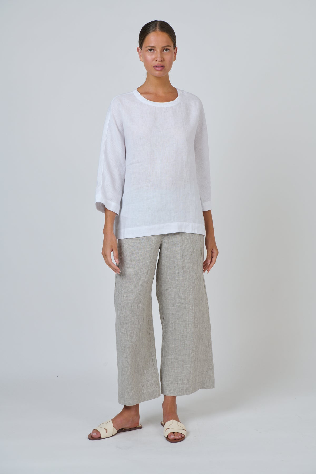 Linen Top | White