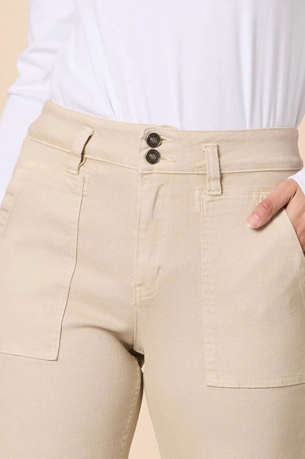 Hudson Wide Leg Jean | Natural