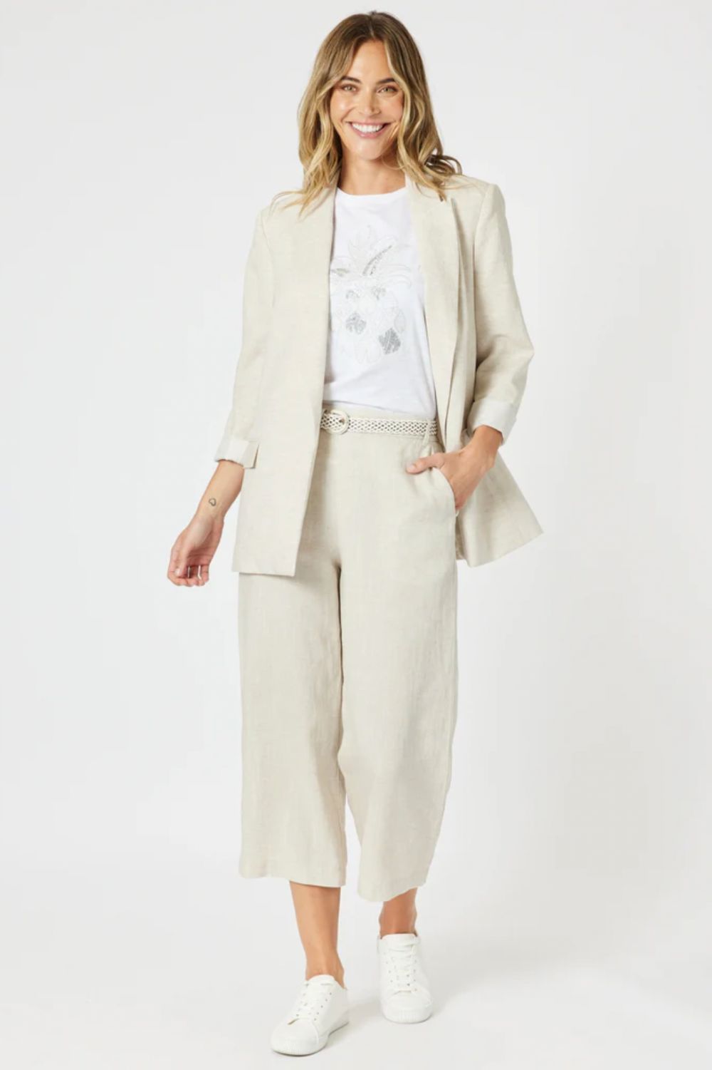 Lino Blazer | Natural