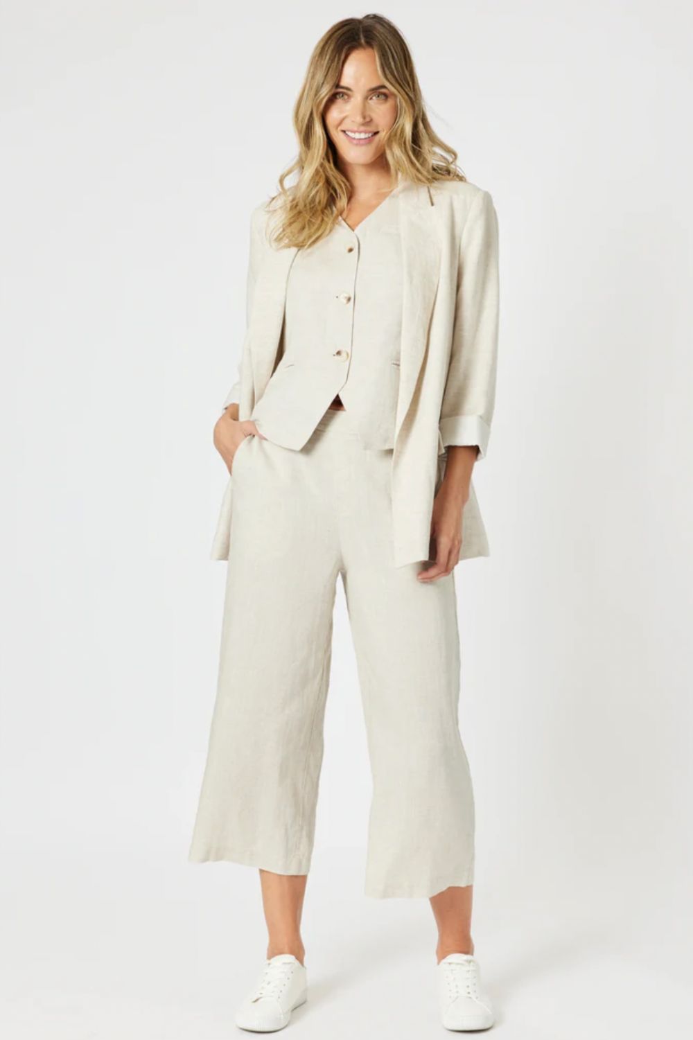 Lino Blazer | Natural