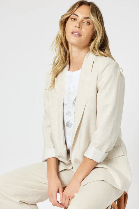 Lino Blazer | Natural