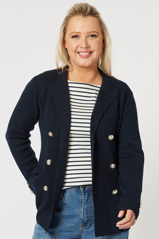 Gordon Smith Lucy Knit Jacket | Navy_Shop12