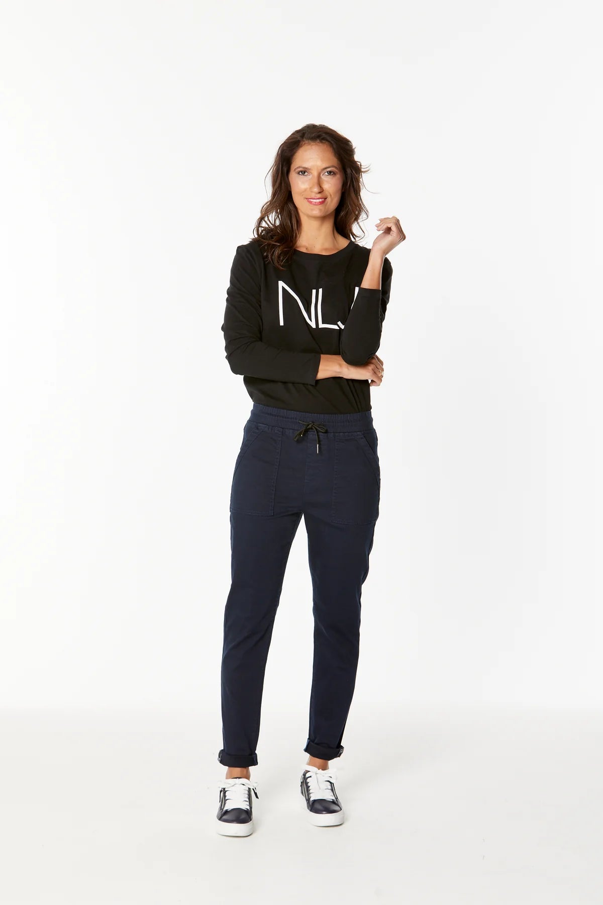 Hope Roll Cuff Jogger | Navy