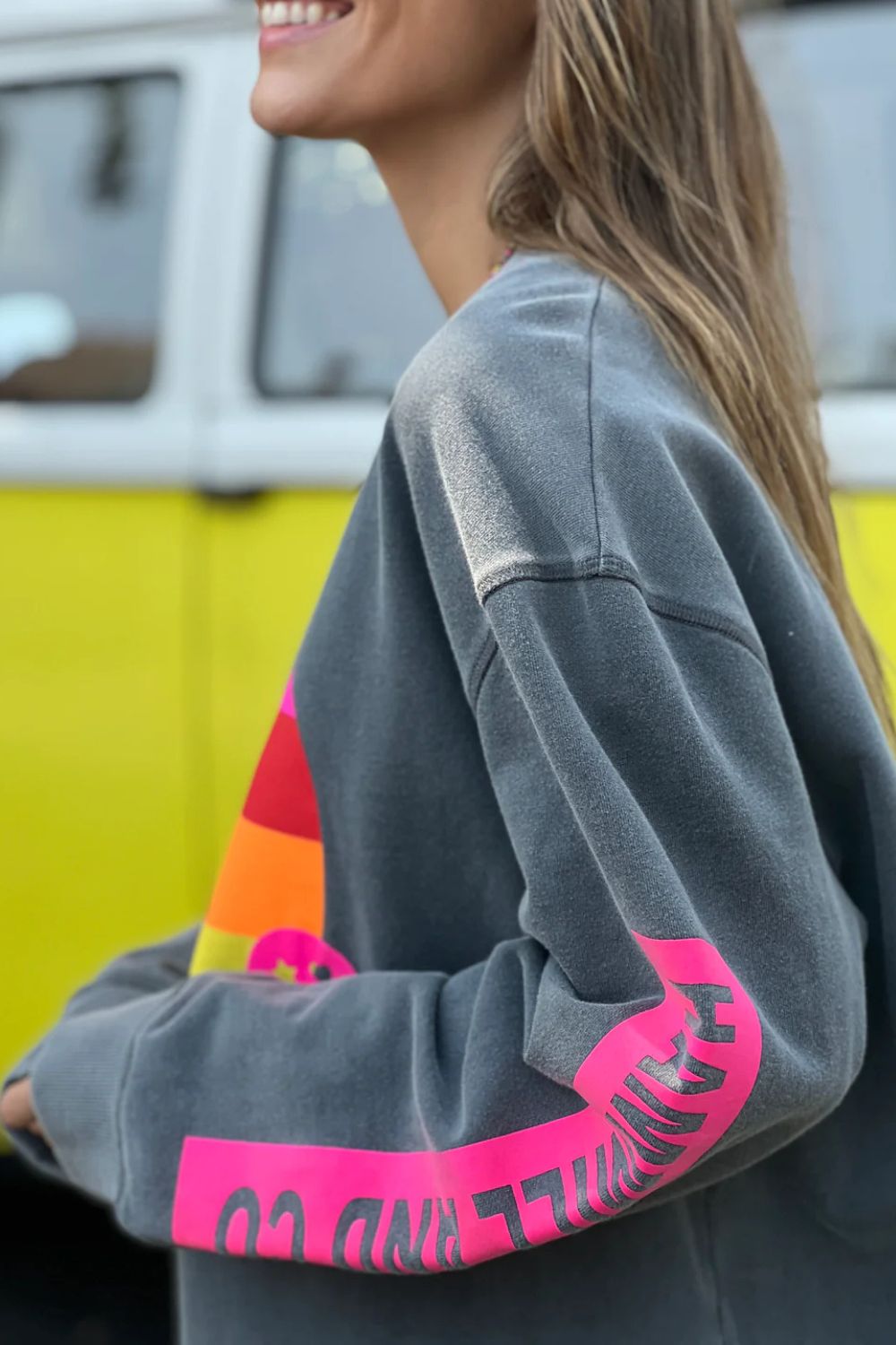 Vintage Heart Sweat | Charcoal