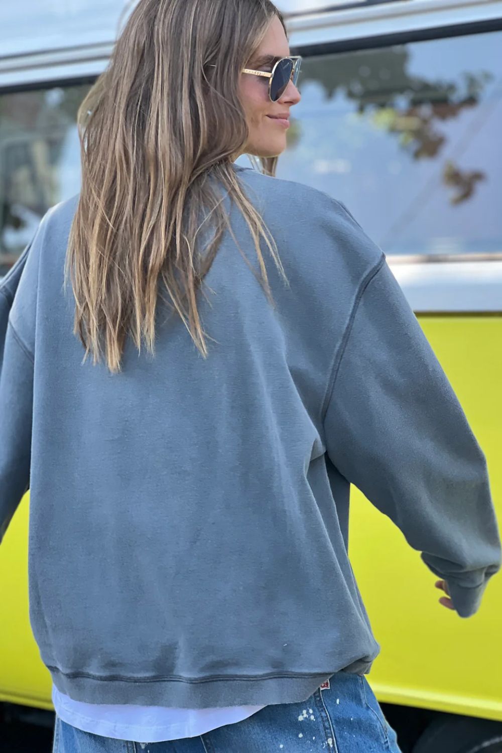 Vintage Heart Sweat | Charcoal