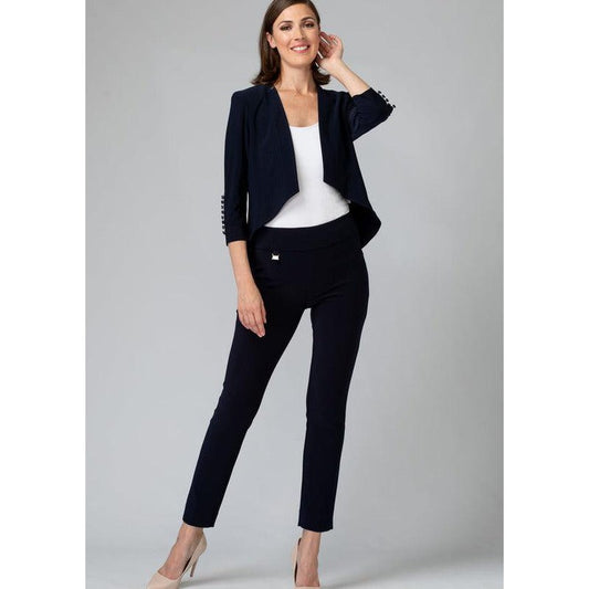 High Waisted Pant | Midnight Blue-Joseph Ribkoff-Shop 12 Bendigo