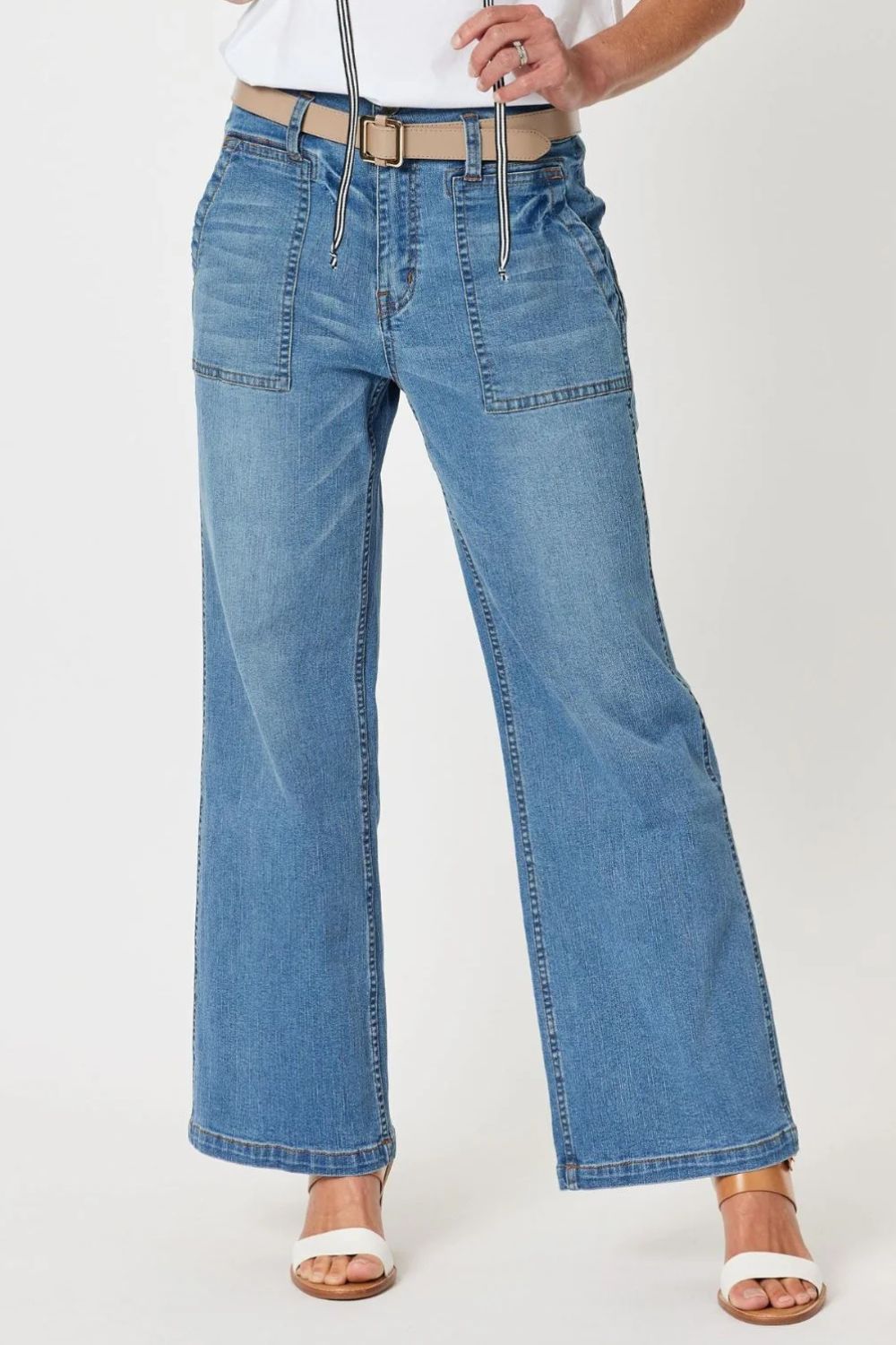 Hudson Wide Leg Jean | Denim