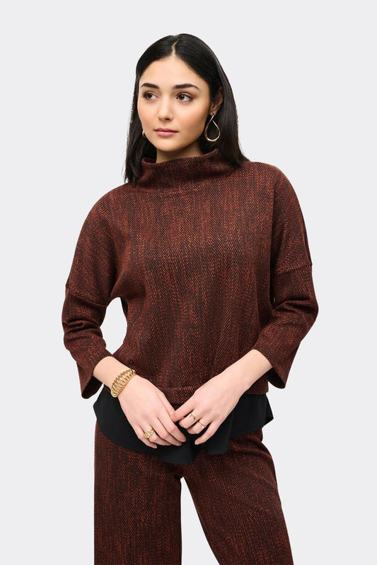 Joseph Ribkoff Knit Top | Bronze_Shop 12