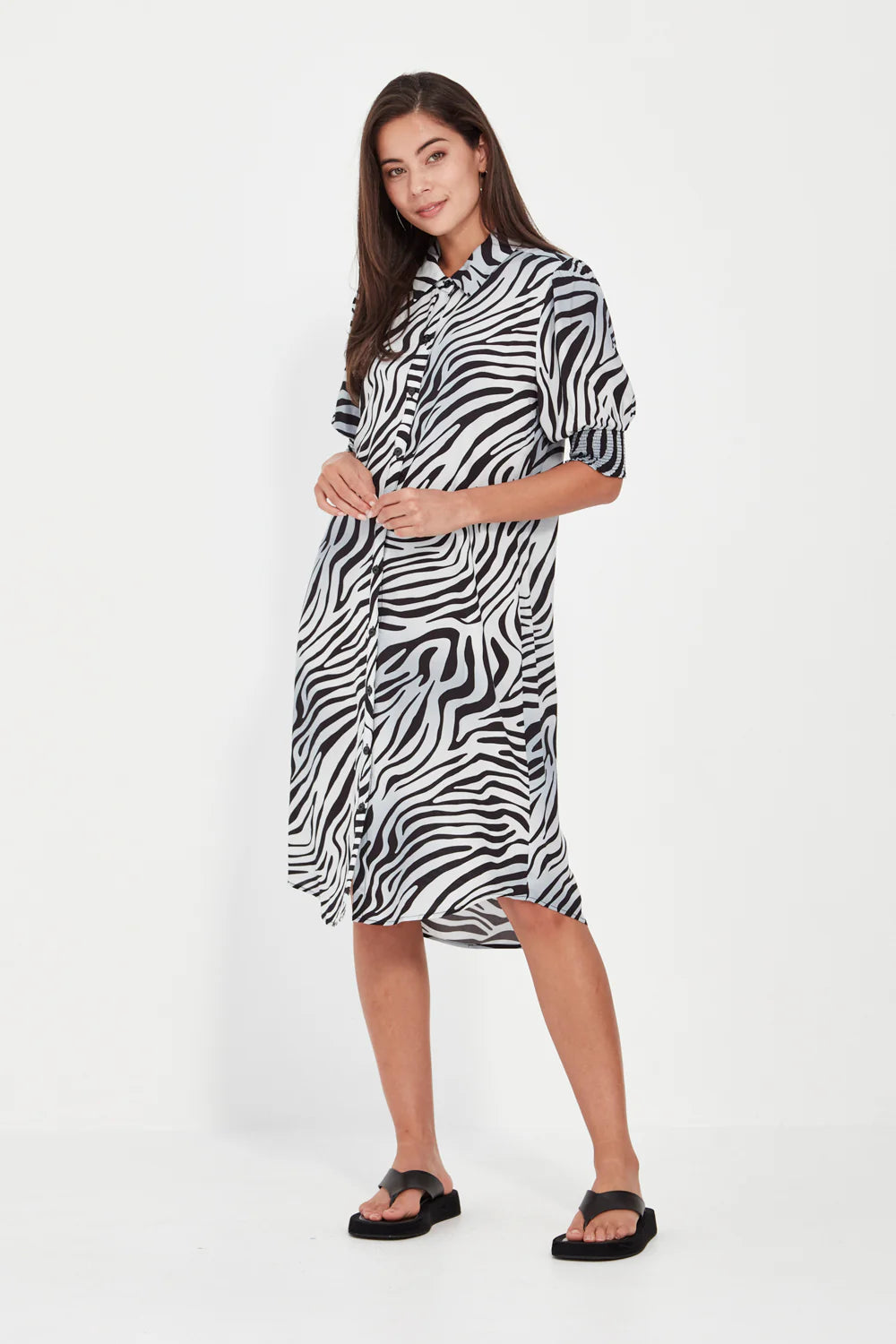 Julia Dress | Zebra Print