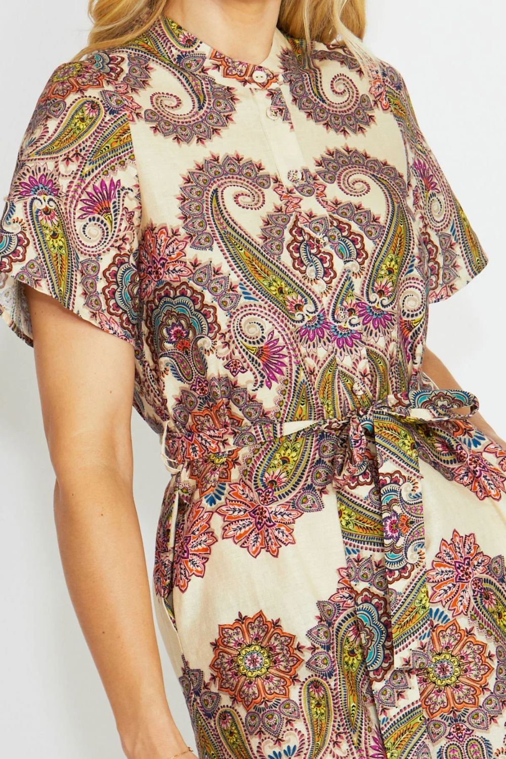 Fern Dress | Border Paisley