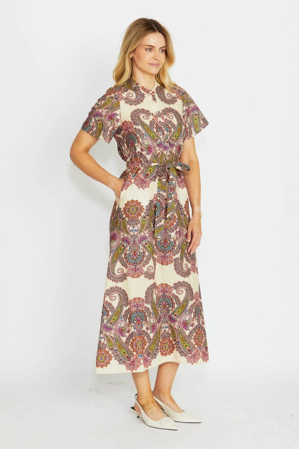 Fern Dress | Border Paisley