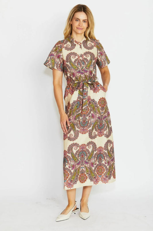 Fern Dress | Border Paisley