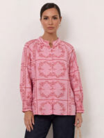 Embroidered Top | Pink/Rose