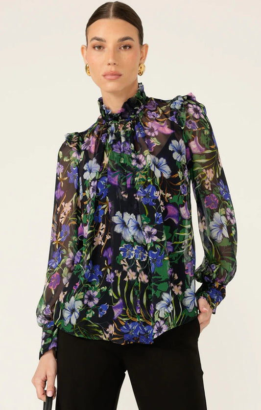 Opulence Blouse | Violet Floral