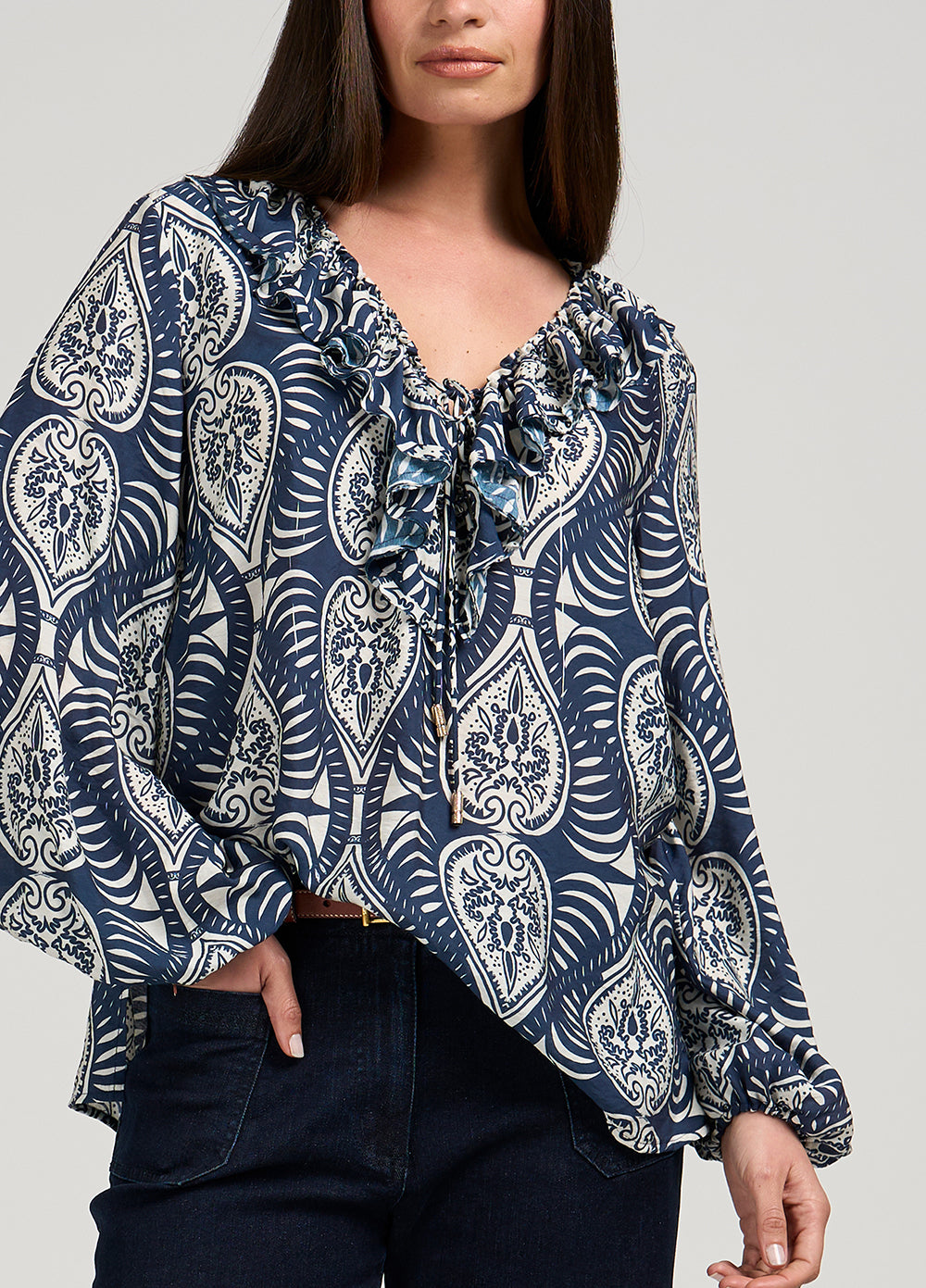 Opaline Blouse | Indigo