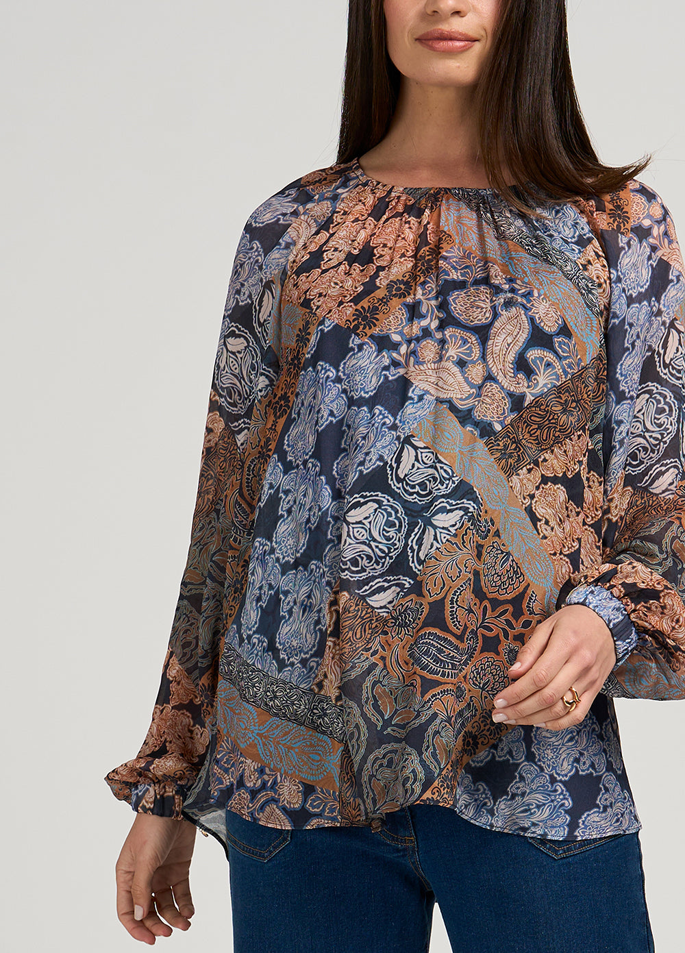 Byzantium Top | Indigo