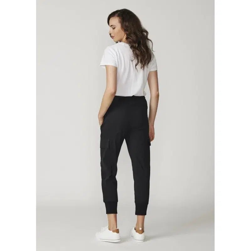 Rib Cargo Pant | Black-Lania the Label-Shop 12 Bendigo