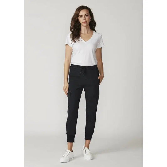 Rib Cargo Pant | Black-Lania the Label-Shop 12 Bendigo