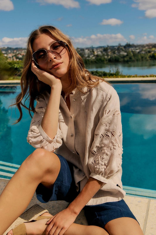 Steffi Shirt | Stone