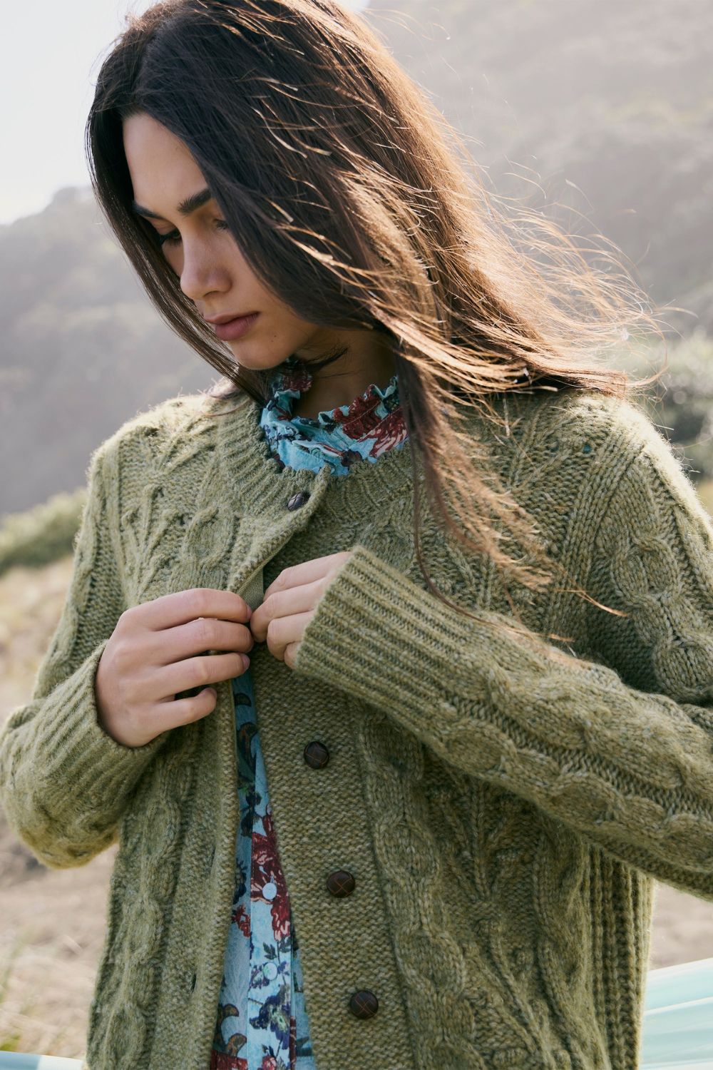 Maxwell Cardigan | Wasabi