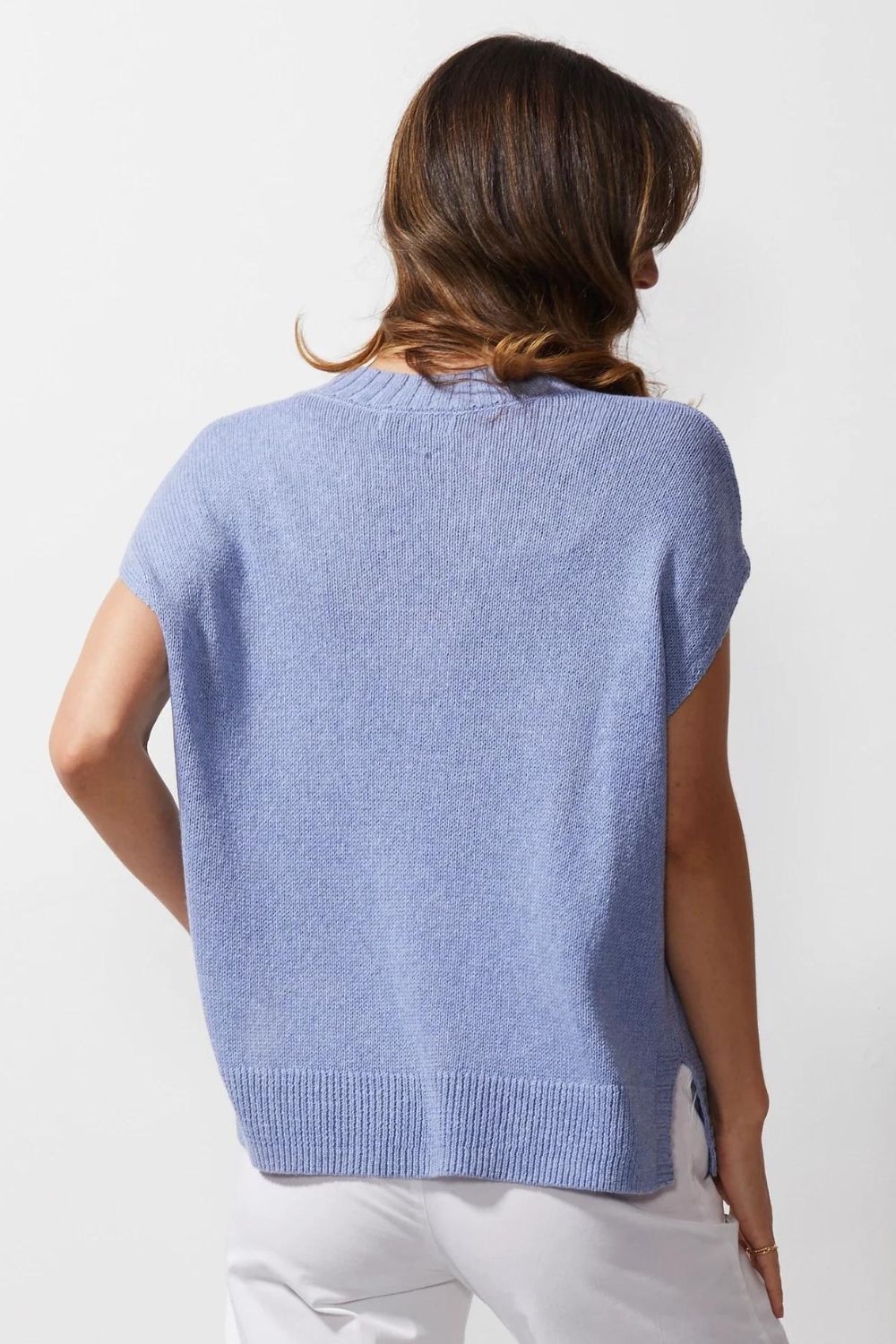 LD & Co Chunky Linen Vest | Gingham_Shop 12