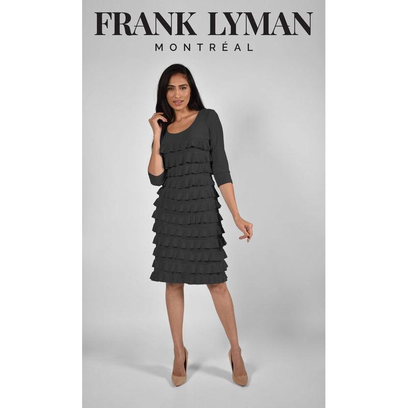Layered Knit Dress | Navy or Black-Frank Lyman-Shop 12 Bendigo