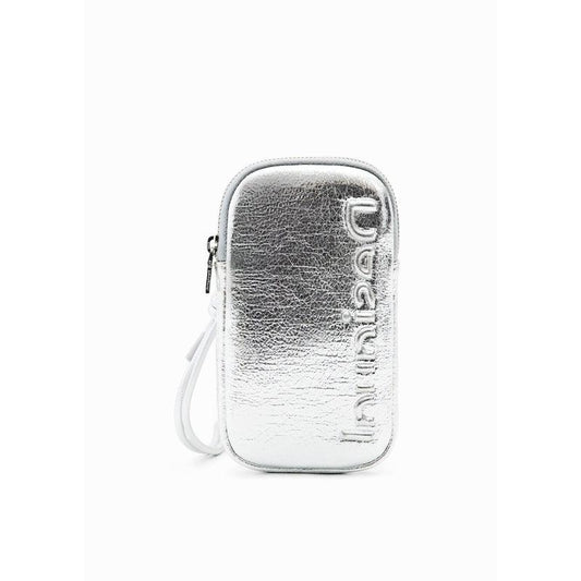 Leather-Effect Wallet Smartphone Holder | Silver-Desigual-Shop 12 Bendigo