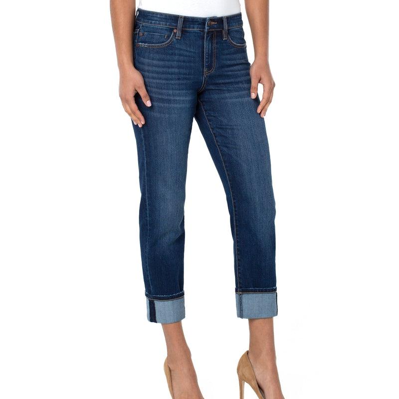Marley Girlfriend Cuffed Jean | Bartlett-Liverpool Jeans-Shop 12 Bendigo